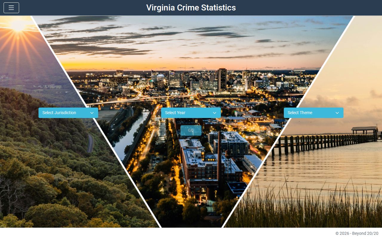 Virginia arrest statistics dashboard for statewide crime data