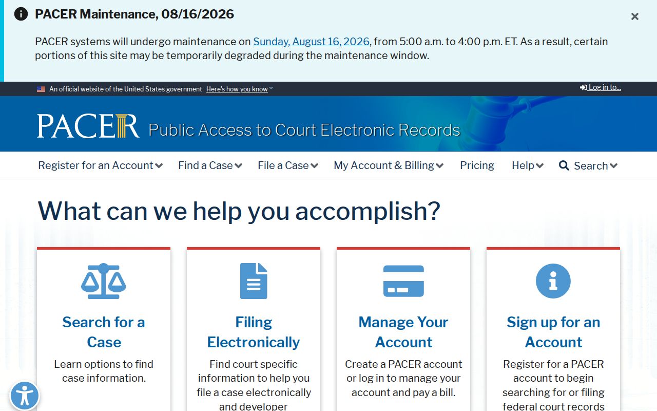 Virginia federal criminal case records in PACER