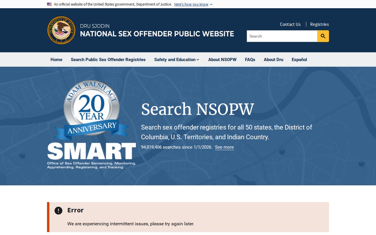 Virginia sex offender lookup through the national NSOPW search